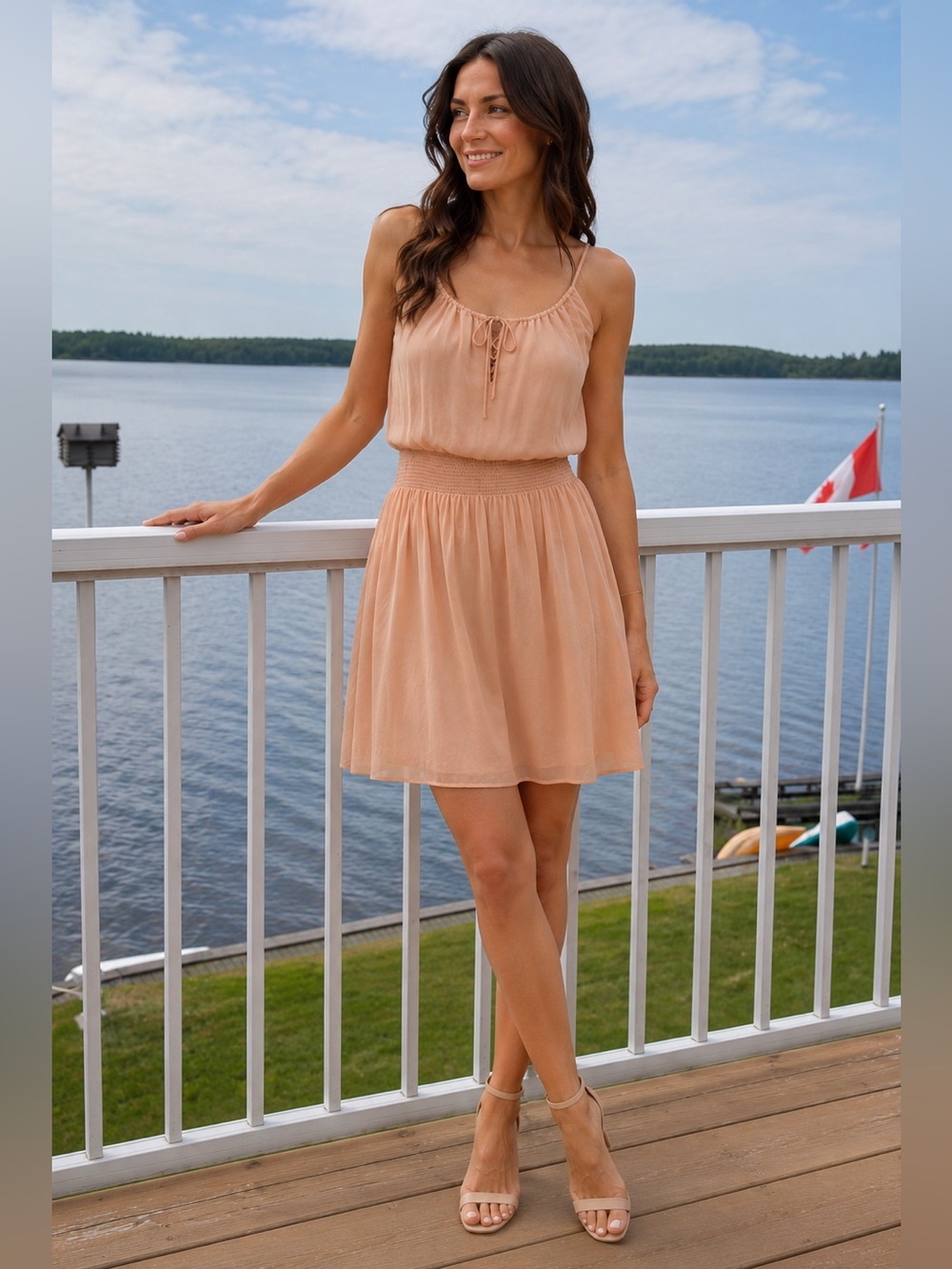 ☀️ARITZIA BABATON Silk Summer Dress, Small